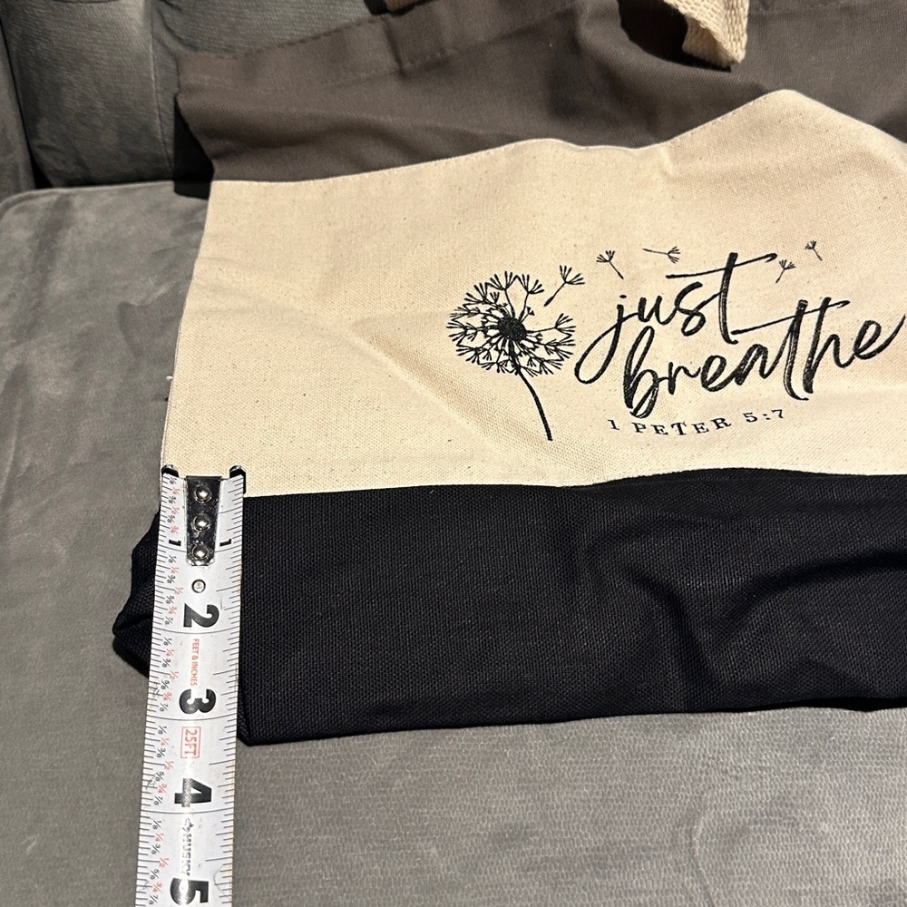 NWOT Tote Bag- Flower, Bible Verse, God, Jesus, Lord, Christ, Christian - Picture 6 of 9
